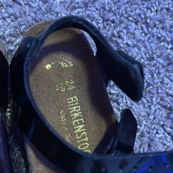 Kids birkenstock patent leather sandals - Picture 3 of 4